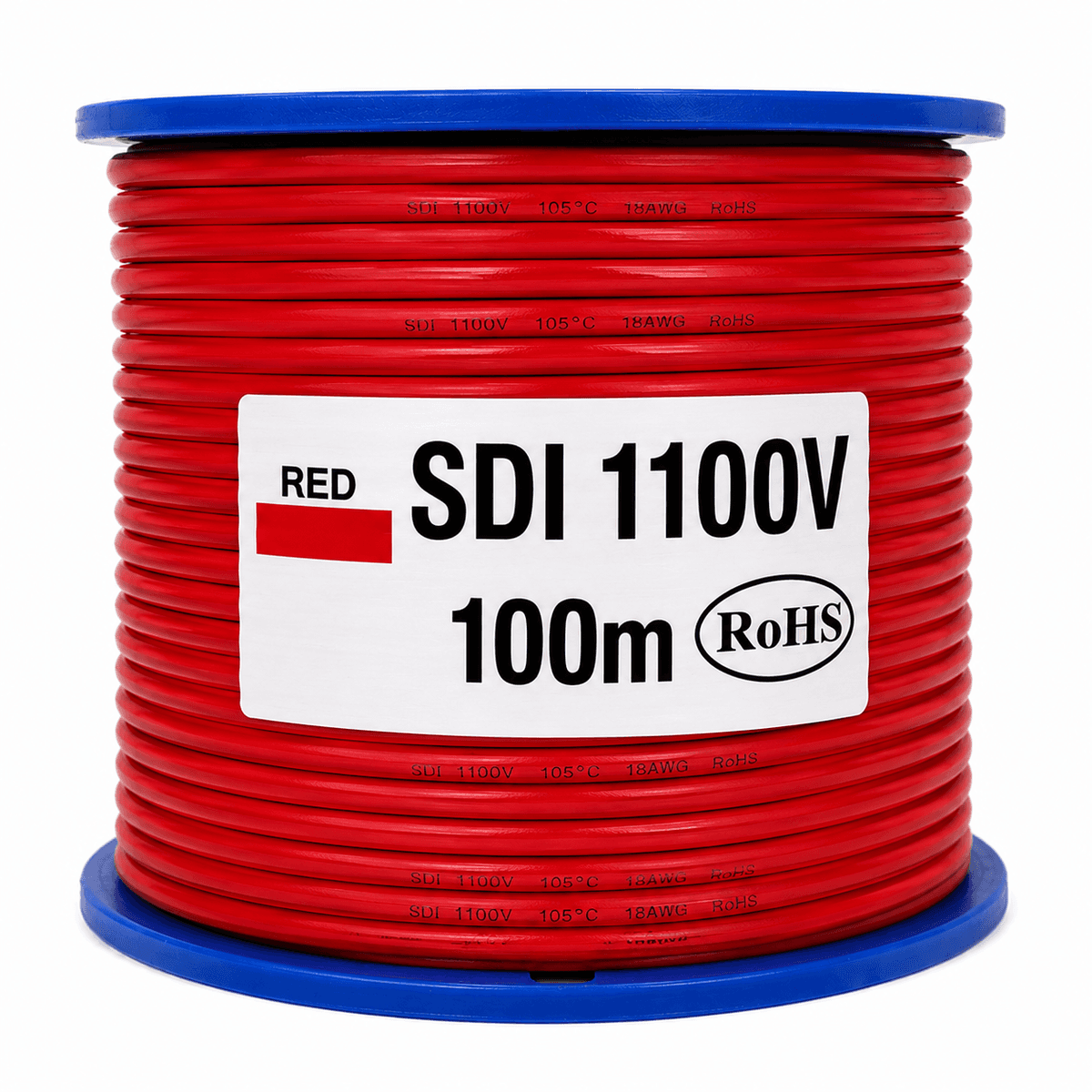 ELECTRA 10MM2 SDI RED CABLE 100M SDI1100V