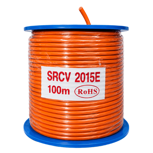 Electra 1.5mm² 2 Core + Earth Orange Circular Cable 100m SRCV2015E