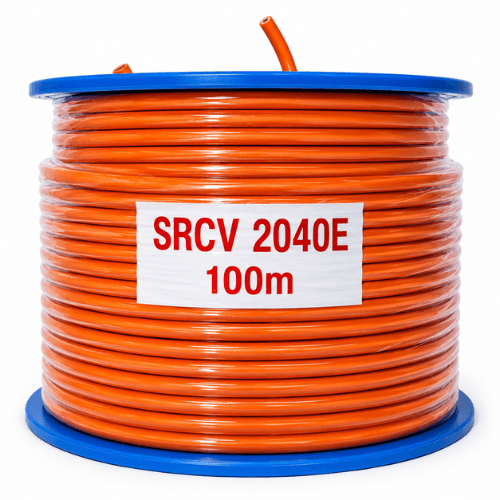 Electra 4mm² 2 Core + Earth Orange Circular Cable 100m SRCV2040E