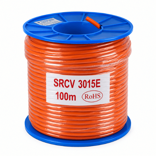Electra 1.5mm² 3 Core + Earth Orange Circular Cable 100m SRCV3015E