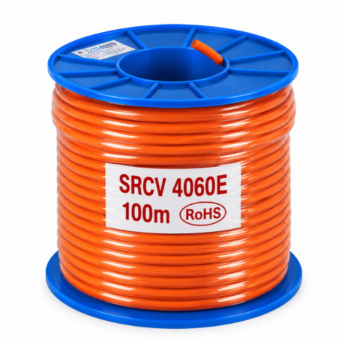 Electra 6mm² 4 Core + Earth Orange Circular Cable 100m SRCV4060E