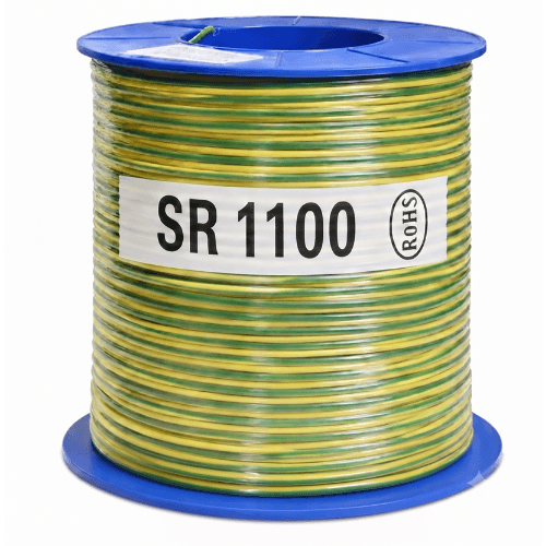Electra 10mm² Green/Yellow Earth Building Wire, 100m Roll SR1100-GY