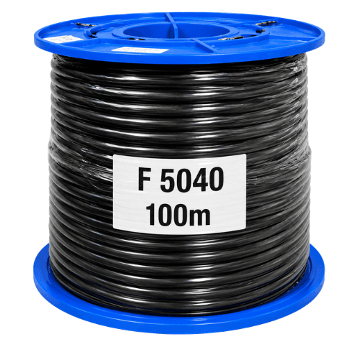 Electra 4mm² 4C+E Black Flexible Electrical Cable, 100m Roll F5040