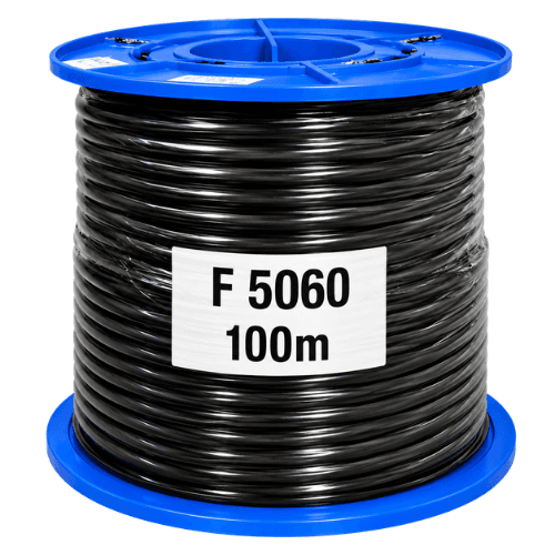 Electra 6mm² 4C+E Black Flexible Electrical Cable, 100m Roll F5060