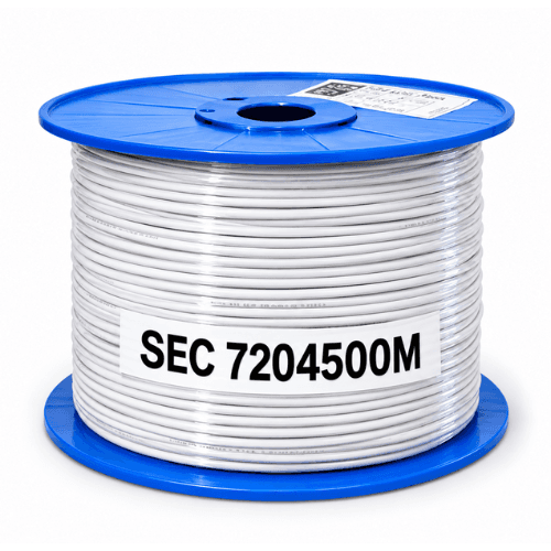 Electra 0.22mm² 4 Core Security Alarm Cable, 500m Roll SEC7204
