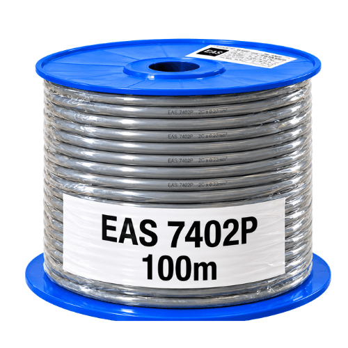 Electra 0.88mm² 4 Core Screened Data Cable, 100m Roll EAS7402P