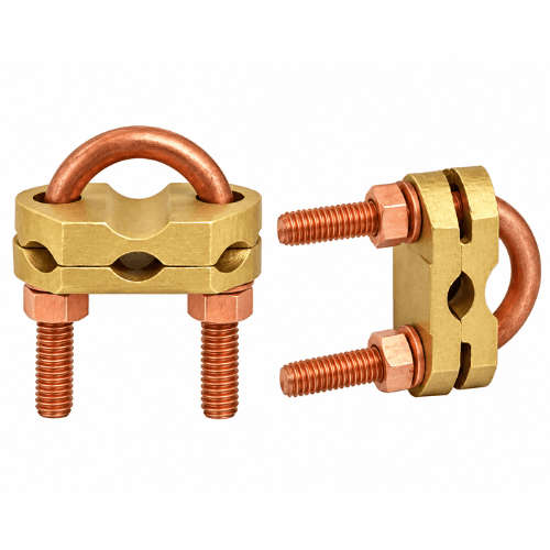 LARGE EARTH CLAMP SUITABLE FOR 19MM EARTH ROD SS 'U'BOLT TYPE