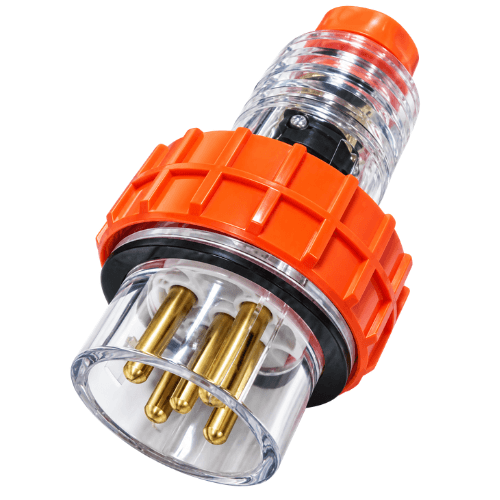 NEXE 5 PIN 20A ROUND STRAIGHT INDUSTRIAL PLUG 66P520
