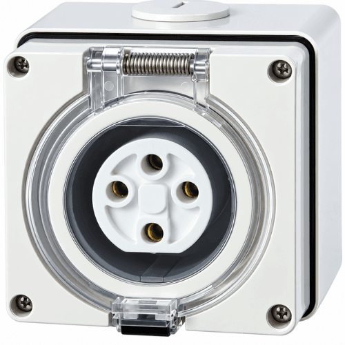 NEXE 4 PIN 50A ROUND SOCKET OUTLET 66SO450
