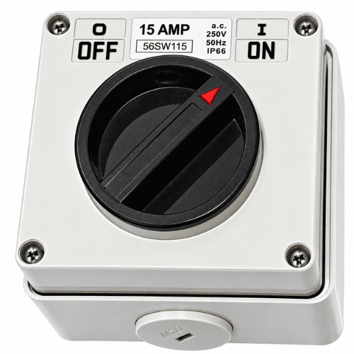 NEXE 1 POLE 15A ISOLATING SWITCH 66SW115