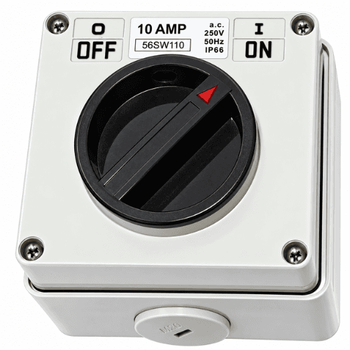 NEXE 2 POLE 50A ISOLATING SURFACE SWITCH 66SW250