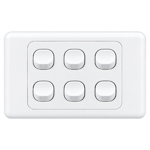 ELCOPO 6 GANG HORIZONTAL SWITCH WS6