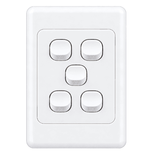 ELCOPO 5 GANG VERTICAL SWITCH WS5V