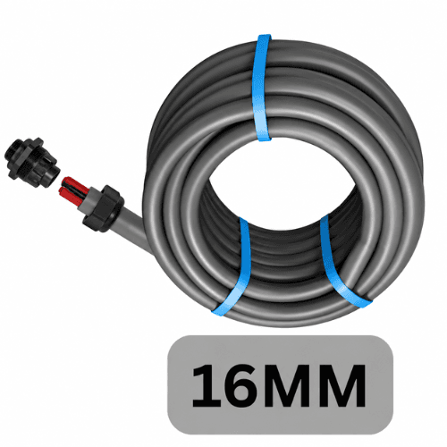 ALCO 16MM PVC FLEXIBLE GREY CONDUIT HOSE 15 METER ALCDFC1615