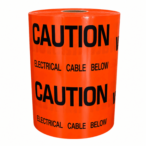 UNDERGROUND ELECTRICAL CABLE WARNING TAPE - 100M
