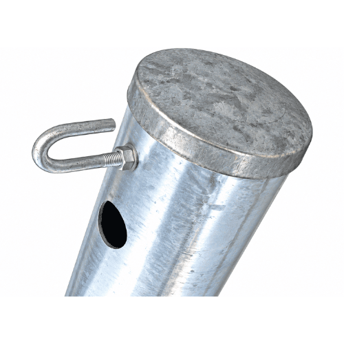 100MM²,114 ODI, 6.5 METER PRIVATE POLE GALVANISED WITH CAP AND HOOK