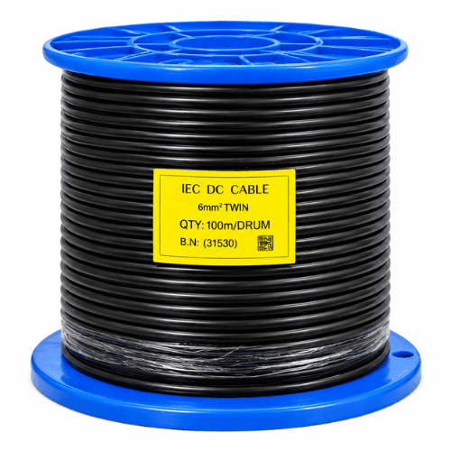 SOLAR 6MM² TWIN 1500V DC CABLE 100M STDC6