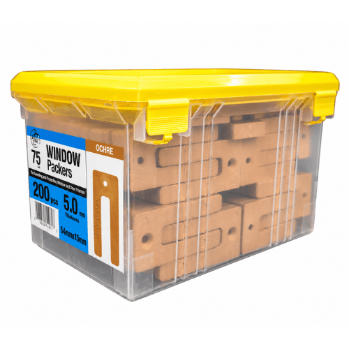 NET 5MM WINDOW PACKER OCHRE 5.0X75MM 200PCS/BOX NWP0575