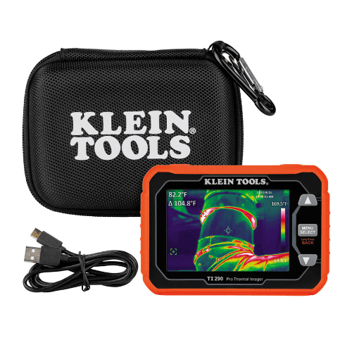 KLEIN TOOLS 49000 PIXELS RECHARGEABLE THERMAL IMAGING CAMERA WITH WI-FI DATA TRANSFER TI290