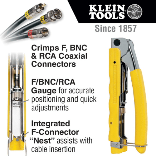 KLEIN TOOLS COMPACT MULTI-CONNECTOR COMPRESSION CRIMPER (VDV211-048)