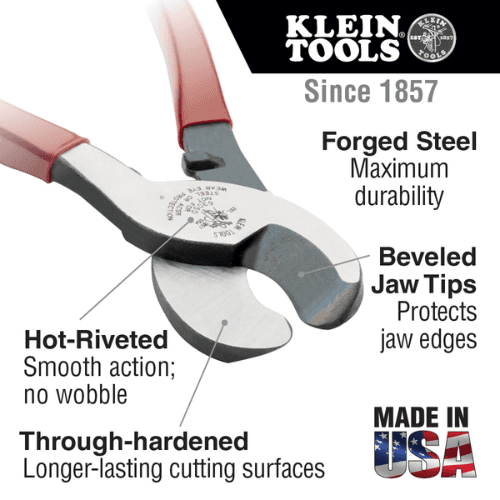 KLEIN TOOLS JOURNEYMAN CABLE CUTTER (J63050)