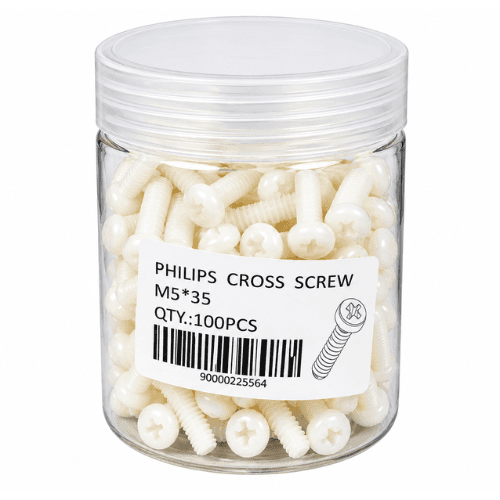 NX M5 X 20MM PHILIPS CROSS PVC SCREWS (NXPVCM520)