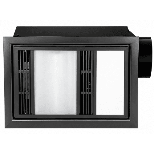 Martec Phoenix Mini Black Bathroom Heater, Exhaust Fan & Tri-Colour LED Light MBHPM1000M