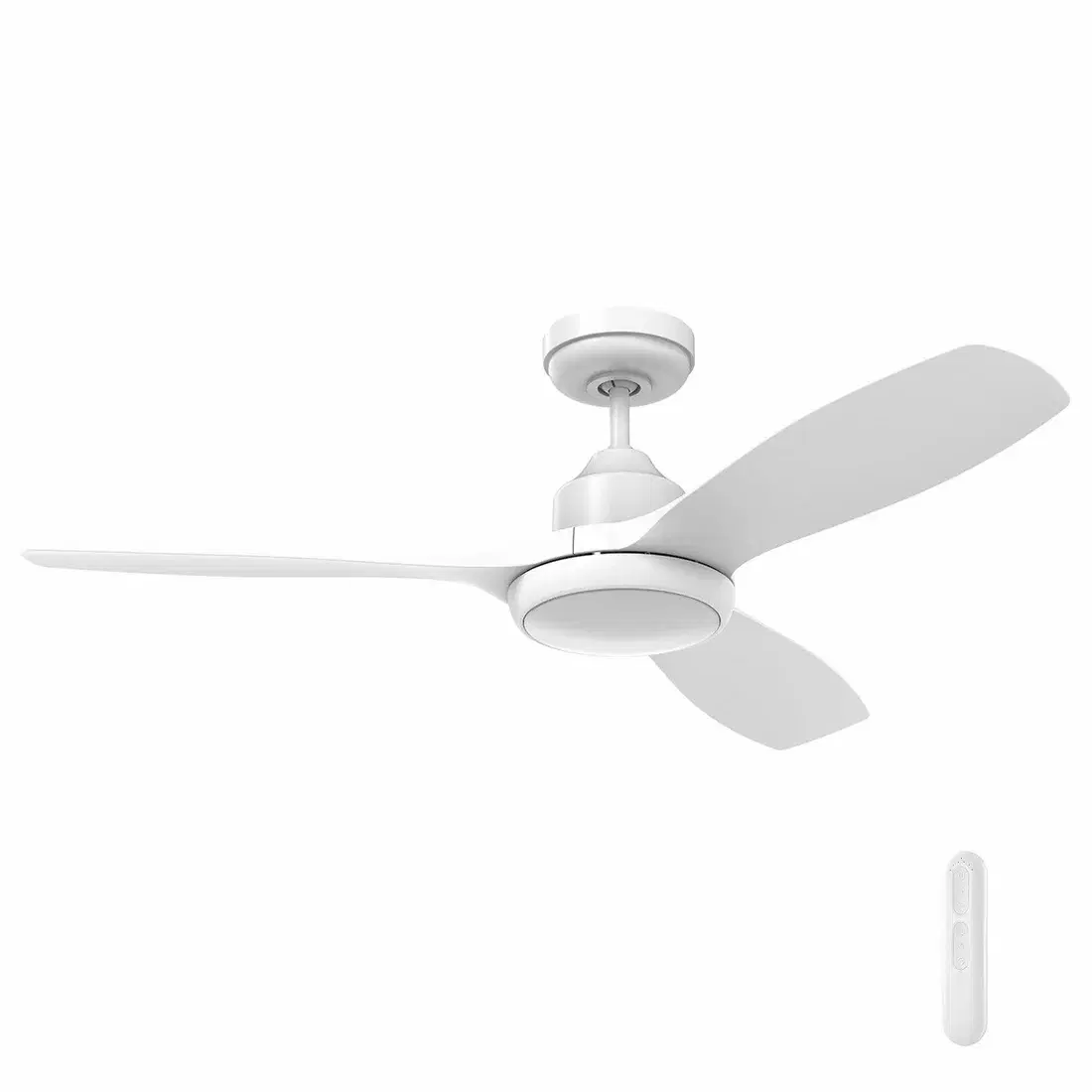 MERCATOR RAPTOR SMALL WHITE 122CM DC CEILING FAN WITH LIGHT AND REMOTE FC978123WH