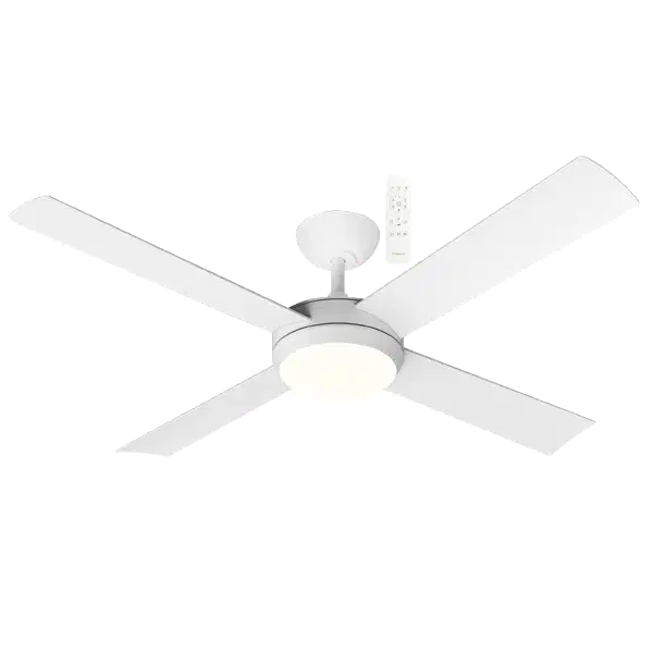 MARTEC QUANTUM WHITE DC 1320 CEILING FAN WITH LIGHT AND REMOTE MQDC1343WR