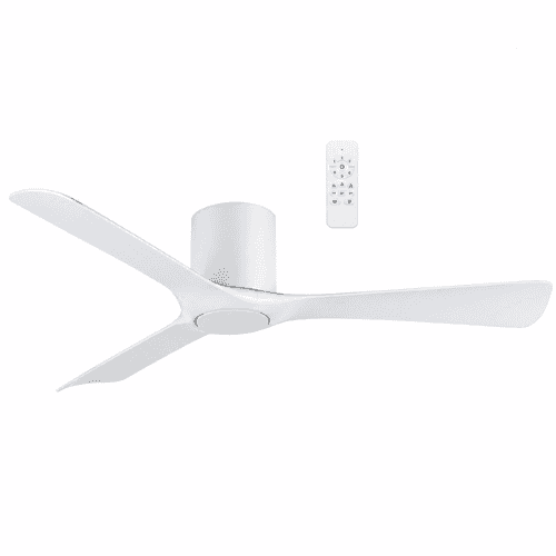 Martec Fresno DC 52″ Smart Wi-Fi Ceiling Fan, Matt White with Remote Control MFDC133W