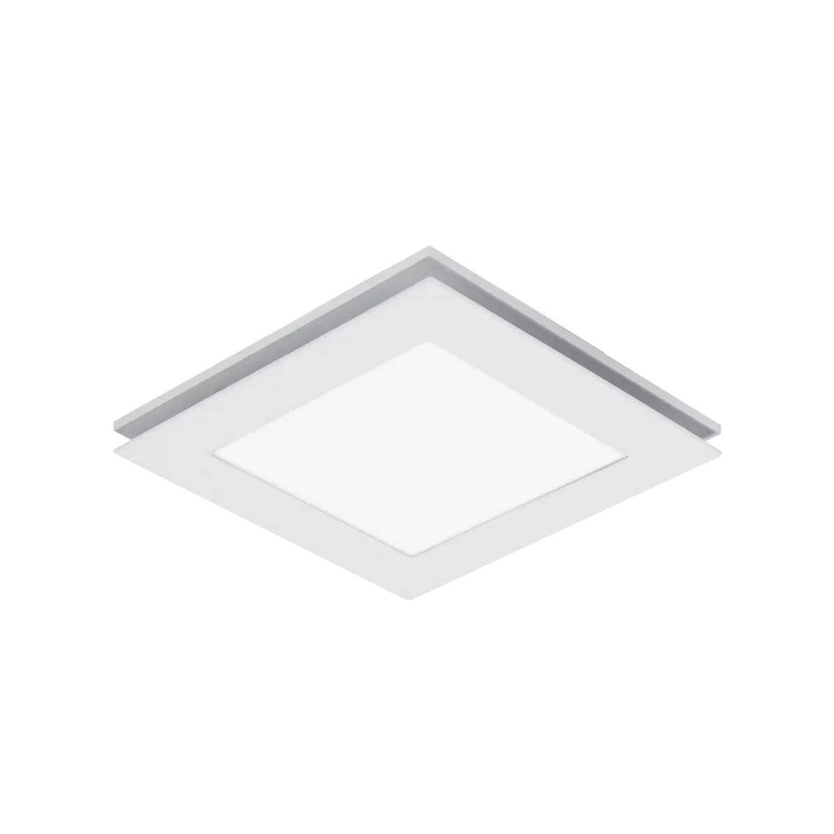 Martec Flow 240mm Square Exhaust Fan with Light MXFLFS25W
