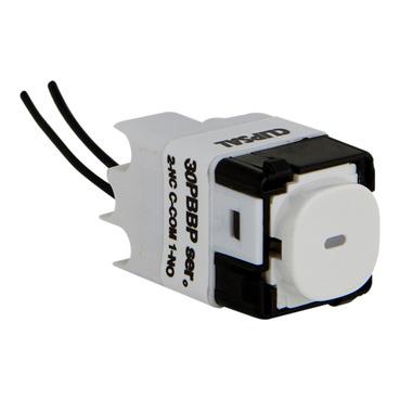 CLIPSAL IMPRESS SERIES 30 MOMENTARY PUSH BUTTON SWITCH WITH LED 30PBBPL-WE