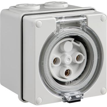 CLIPSAL EASY56 ROUND 3 PIN 32A SOCKET OUTLET EY56SO332