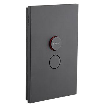CLIPSAL SATURN ZEN BLACK 45A COOKER SWITCH Z4061/45-ZB