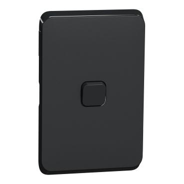 CLIPSAL ICONIC EXTRA BLACK 1 GANG SKIN 3041C-XB
