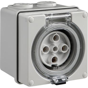 CLIPSAL EASY56 ROUND 5 PIN 32A SOCKET OUTLET EY56SO532