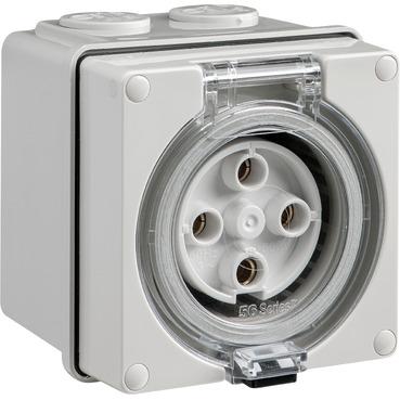 CLIPSAL EASY56 ROUND 4 PIN 32A SOCKET OUTLET EY56SO432