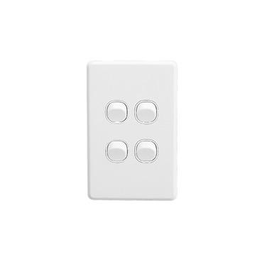 CLIPSAL CLASSIC C2000 4 GANG VERTICAL SWITCH C2034VA-WE