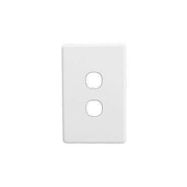 CLIPSAL CLASSIC C2000 SERIES 2 GANG GRID PLATE AND COVER C2032VH-WE