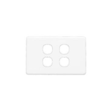 CLIPSAL CLASSIC C2000 SERIES 4 GANG GRID PLATE AND COVER C2034VH-WE
