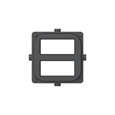 CLIPSAL ICONIC ANTHRACITE DUAL USB CAP SKIN 40E2USBCAP-AN